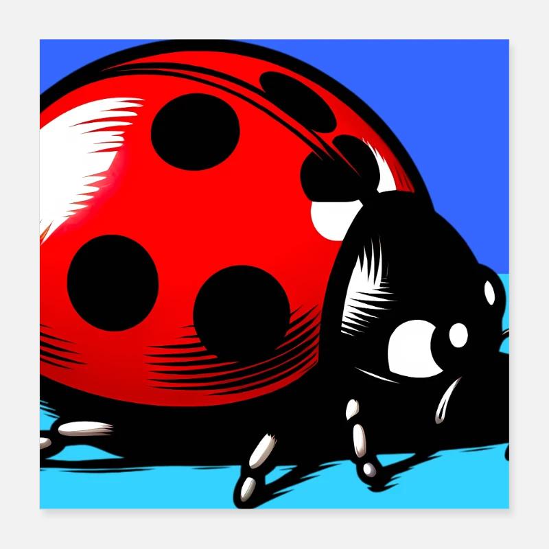 coccinelle Poster 40 x 40 cm