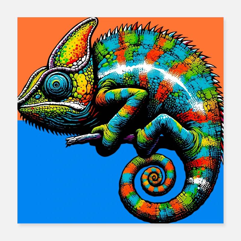 chameleon Poster 16" x 16" (40x40 cm)
