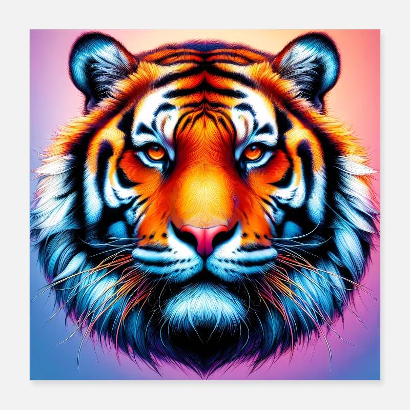 tiger Poster 16" x 16" (40x40 cm)