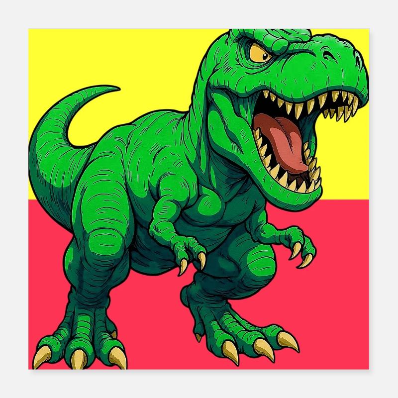 dinosaur Poster 16" x 16" (40x40 cm)