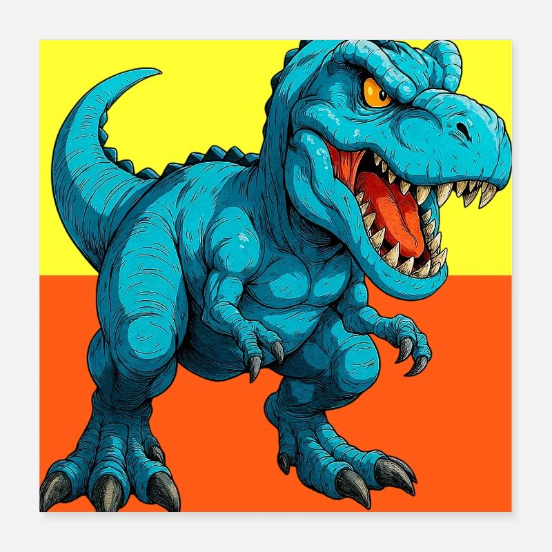 dinosaur Poster 16" x 16" (40x40 cm)