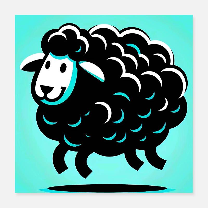 Black Sheep Poster 16" x 16" (40x40 cm)