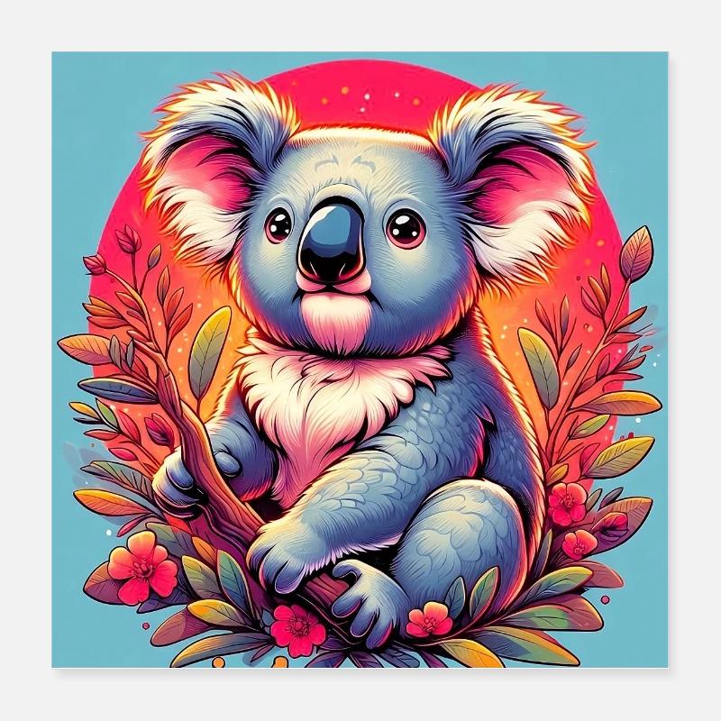 Koala Poster 40x40 cm