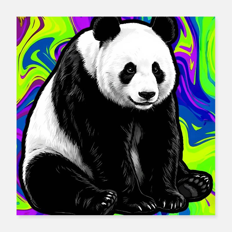 panda Poster 40 x 40 cm