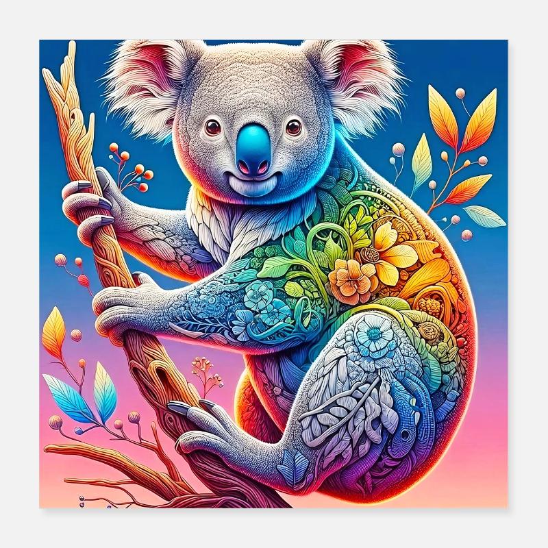 Koala Poster 40 x 40 cm
