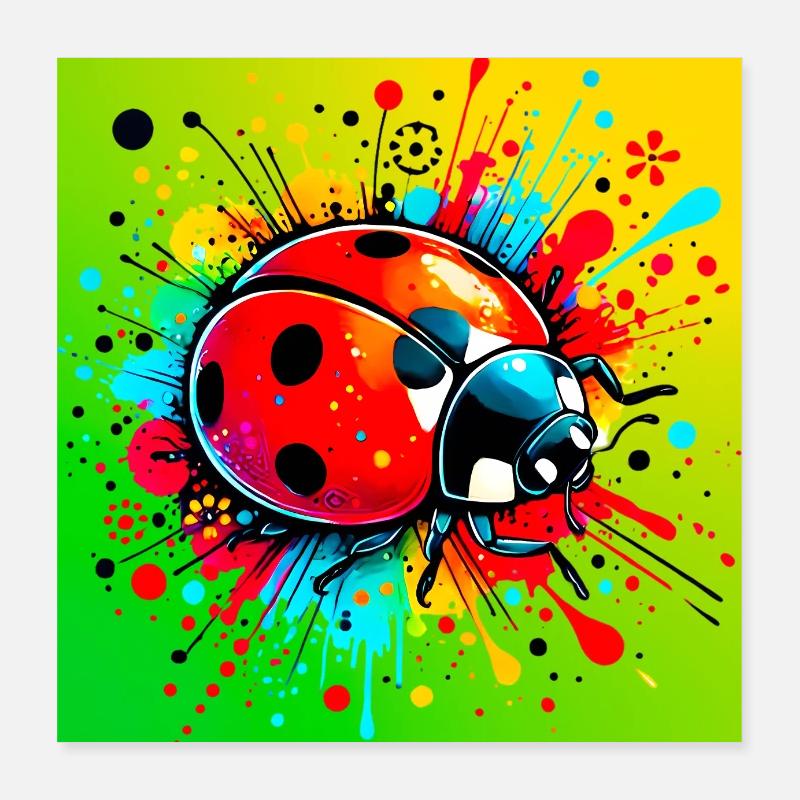 ladybird Poster 16" x 16" (40x40 cm)