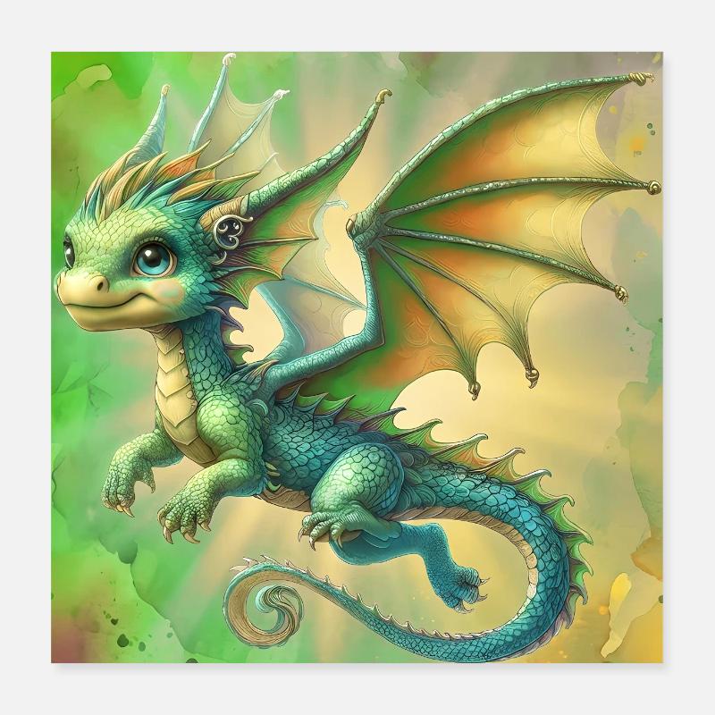 Drago Poster 40x40 cm