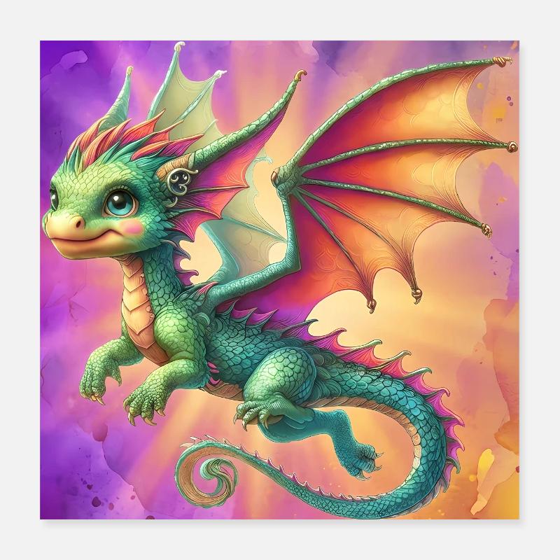 Drago Poster 40x40 cm