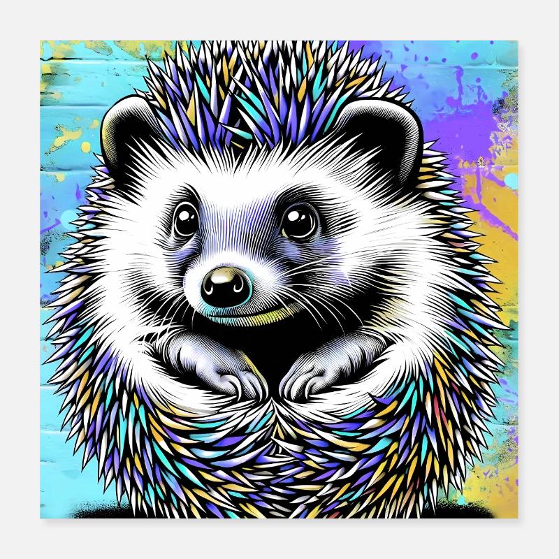 Igel Poster 40x40 cm