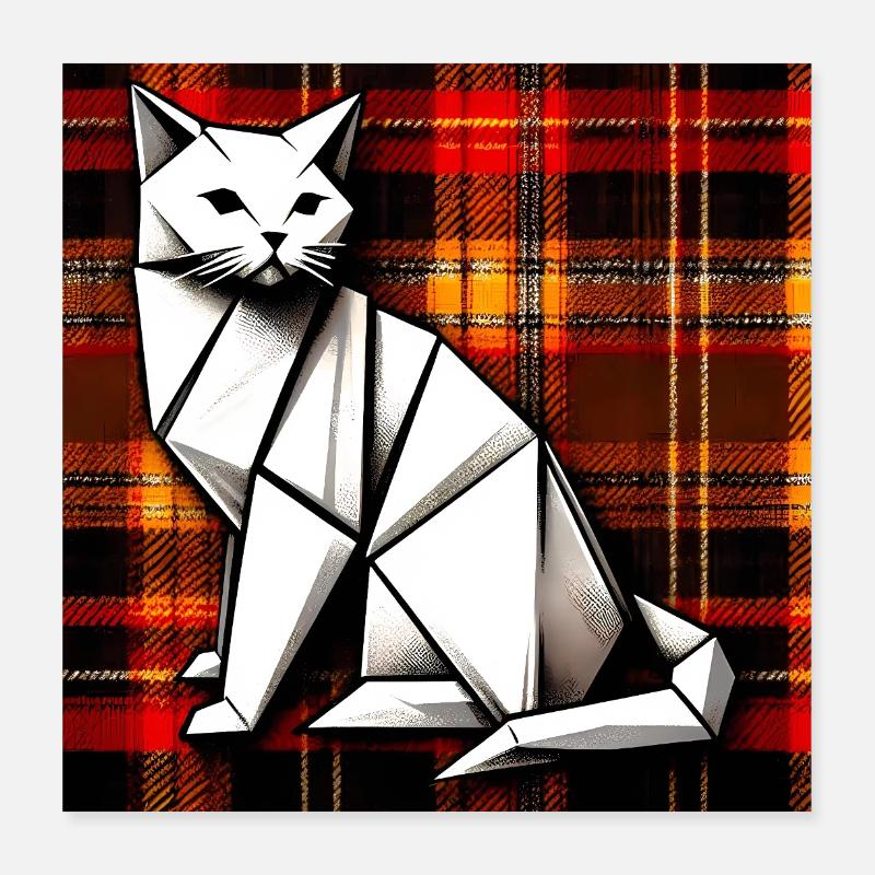 Katze Poster 40x40 cm