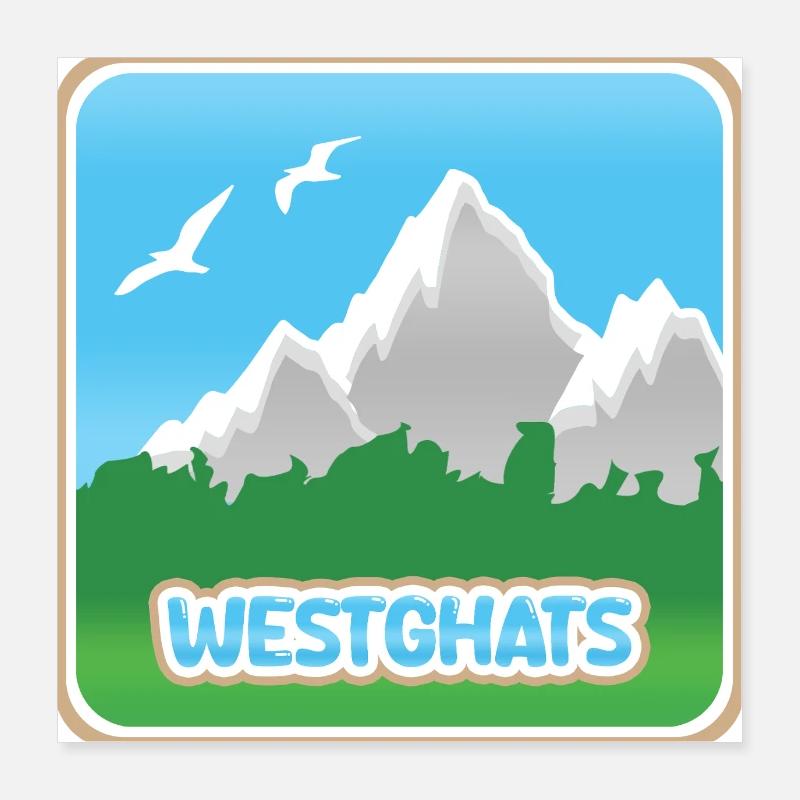 Westghats Poster 40x40 cm