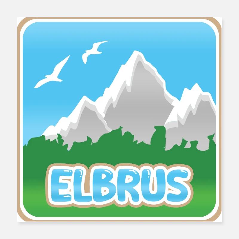 Mount Elbrus Poster 16" x 16" (40x40 cm)