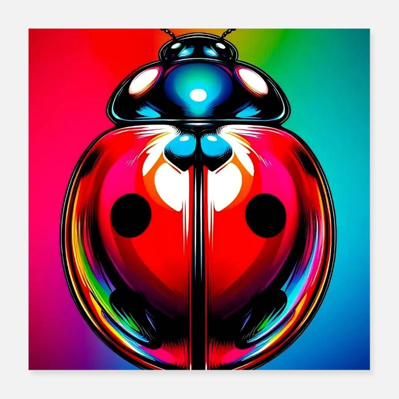 coccinelle Poster 40 x 40 cm