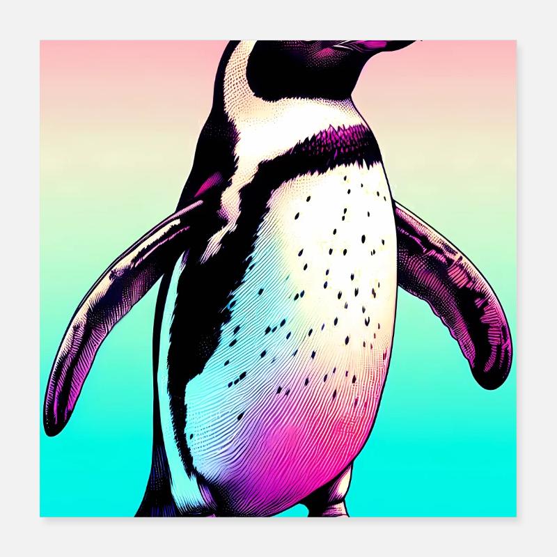 penguin Poster 16" x 16" (40x40 cm)