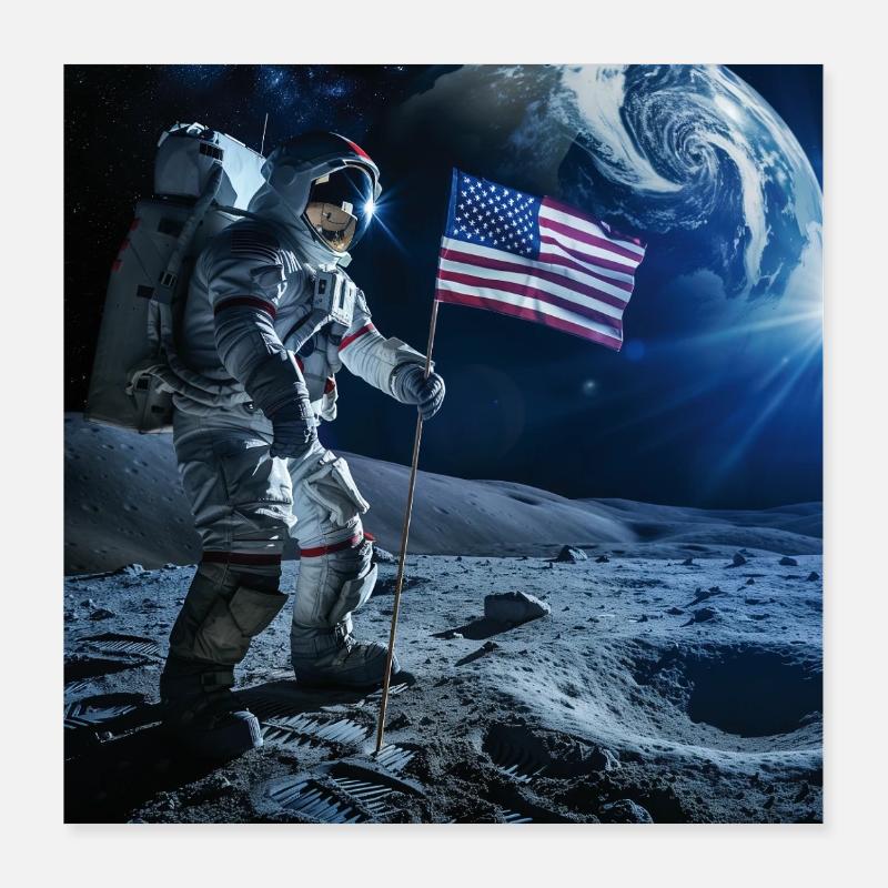 astronaute Poster 40 x 40 cm