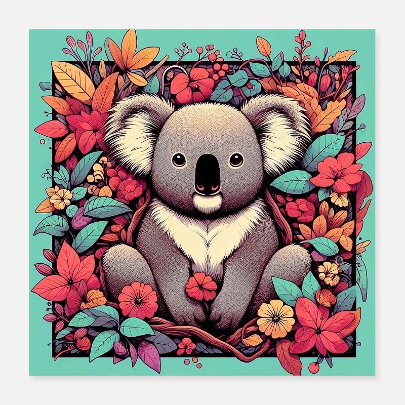 Koala Poster 40x40 cm