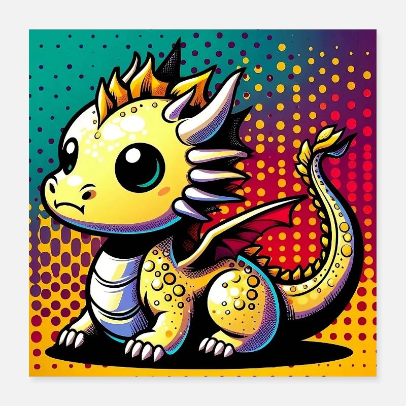 dragon Poster 16" x 16" (40x40 cm)