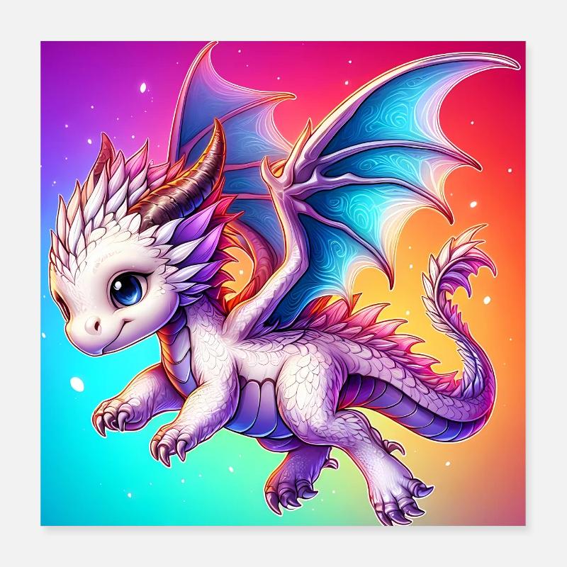 dragon Poster 40 x 40 cm