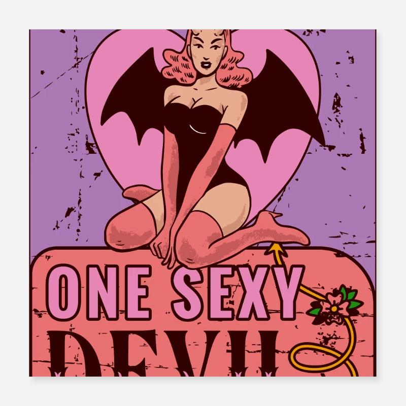 Sexy devil Poster 16" x 16" (40x40 cm)
