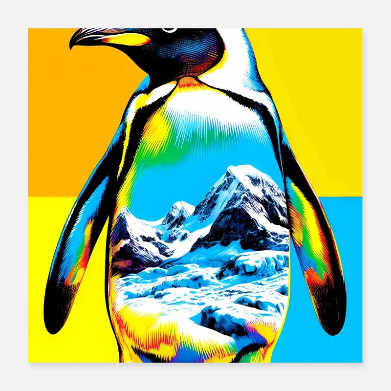 penguin Poster 16" x 16" (40x40 cm)
