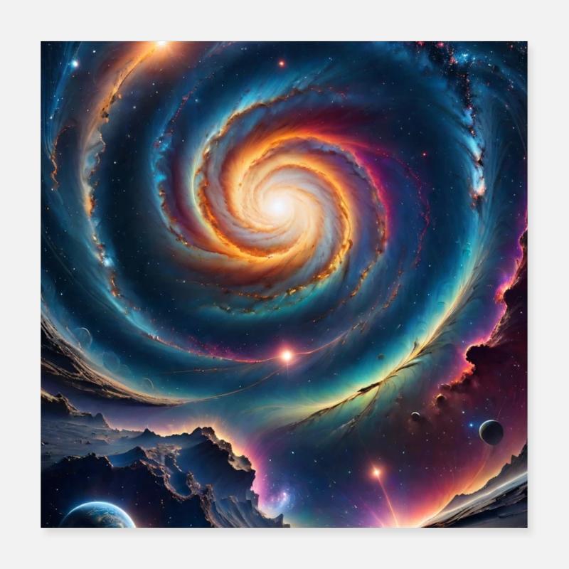 Galactic Wonder Poster 16" x 16" (40x40 cm)