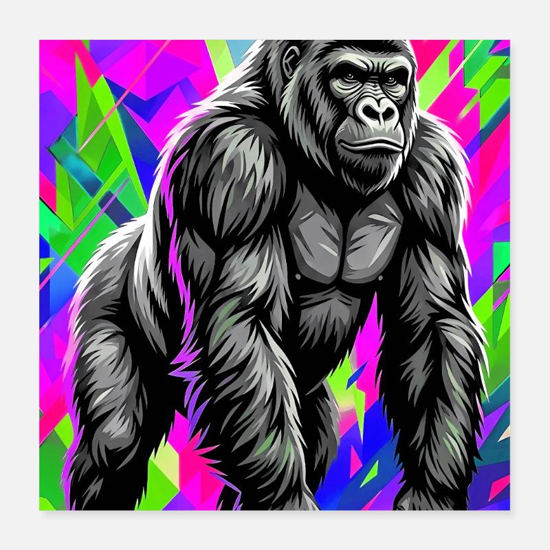 gorille Poster 40 x 40 cm