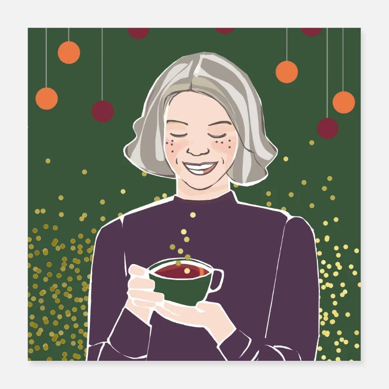 vin chaud Poster 40 x 40 cm