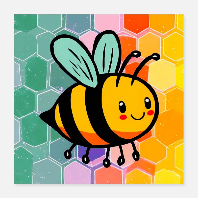 abeille Poster 40 x 40 cm