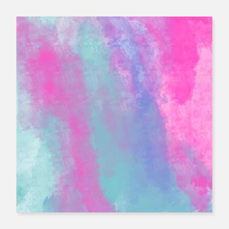 Gradient- Spring personalisierbar Poster 40x40 cm