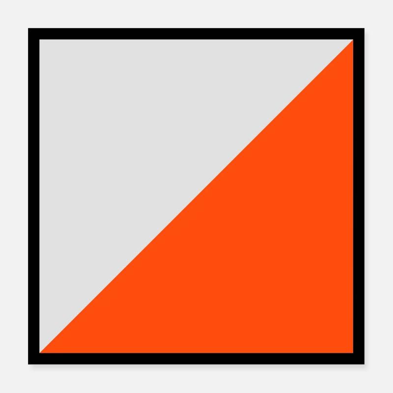 écran d'orientation Poster 40 x 40 cm