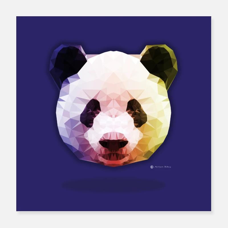 Panda Poster Poster 40x40 cm