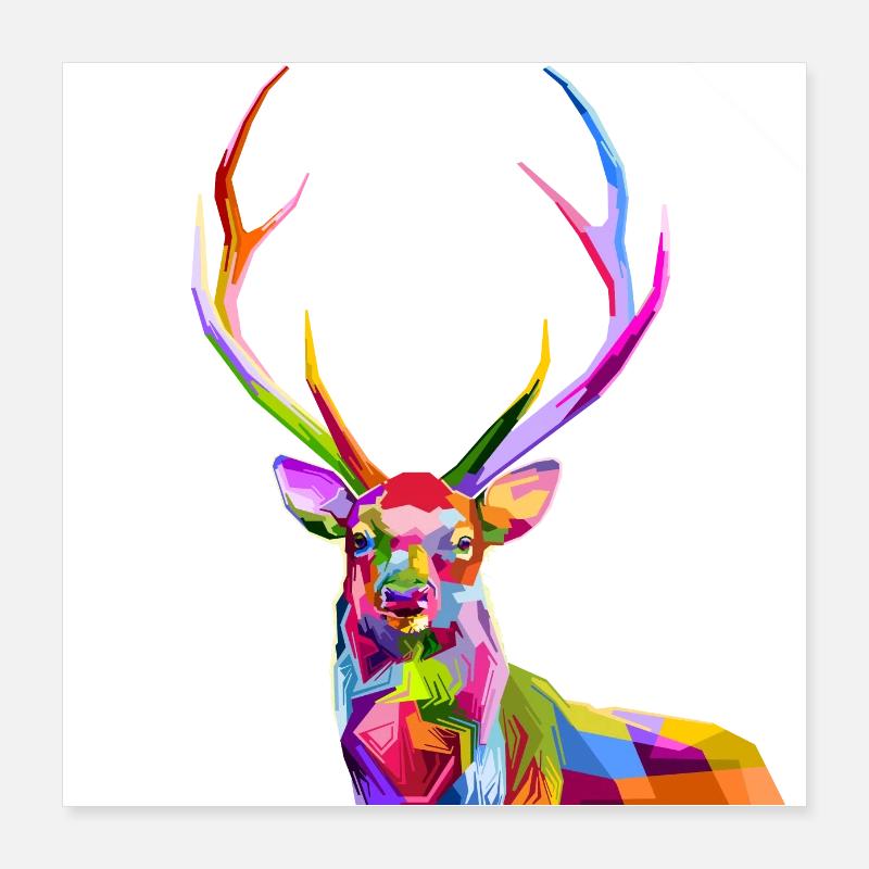 deer Poster 16" x 16" (40x40 cm)
