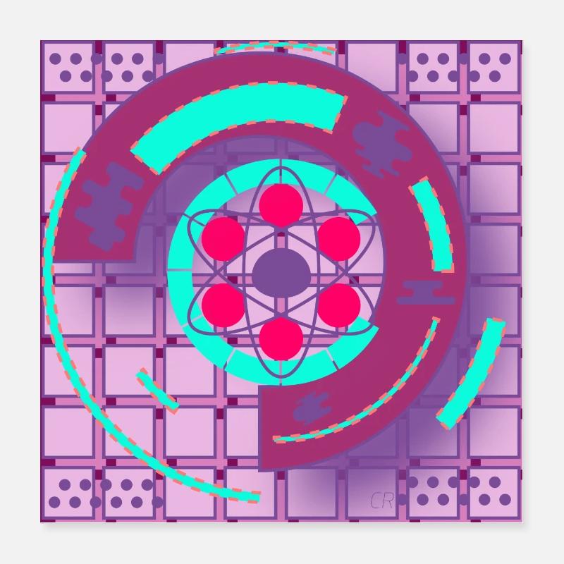 Graphic art 🎨 Poster 16" x 16" (40x40 cm)