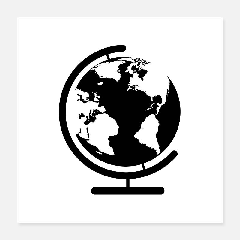 GLOBE. Poster 40 x 40 cm