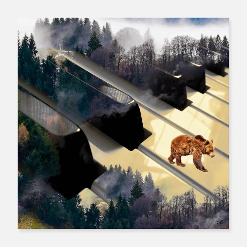 Art graphique Poster 40 x 40 cm