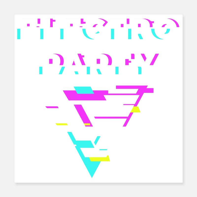 Electro party Poster 16" x 16" (40x40 cm)