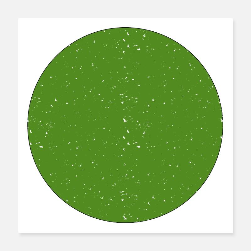 Cercle Vert Poster 40 x 40 cm