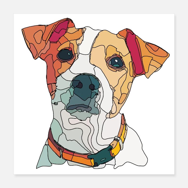 jack russel Poster 40x40 cm
