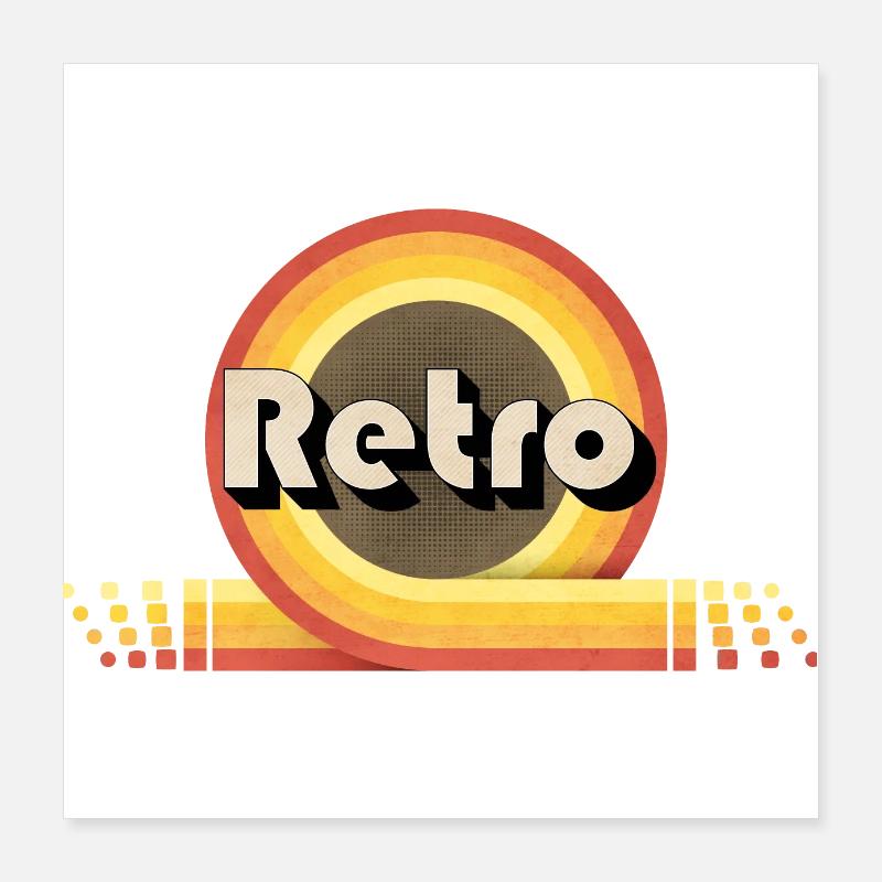 70s Retro Poster 40x40 cm