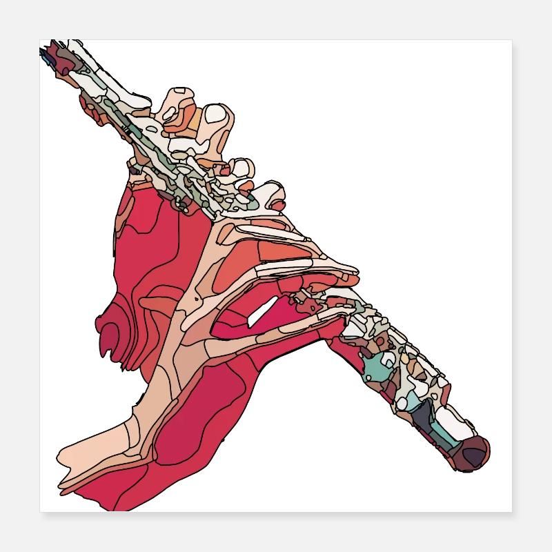 flute Poster 16" x 16" (40x40 cm)