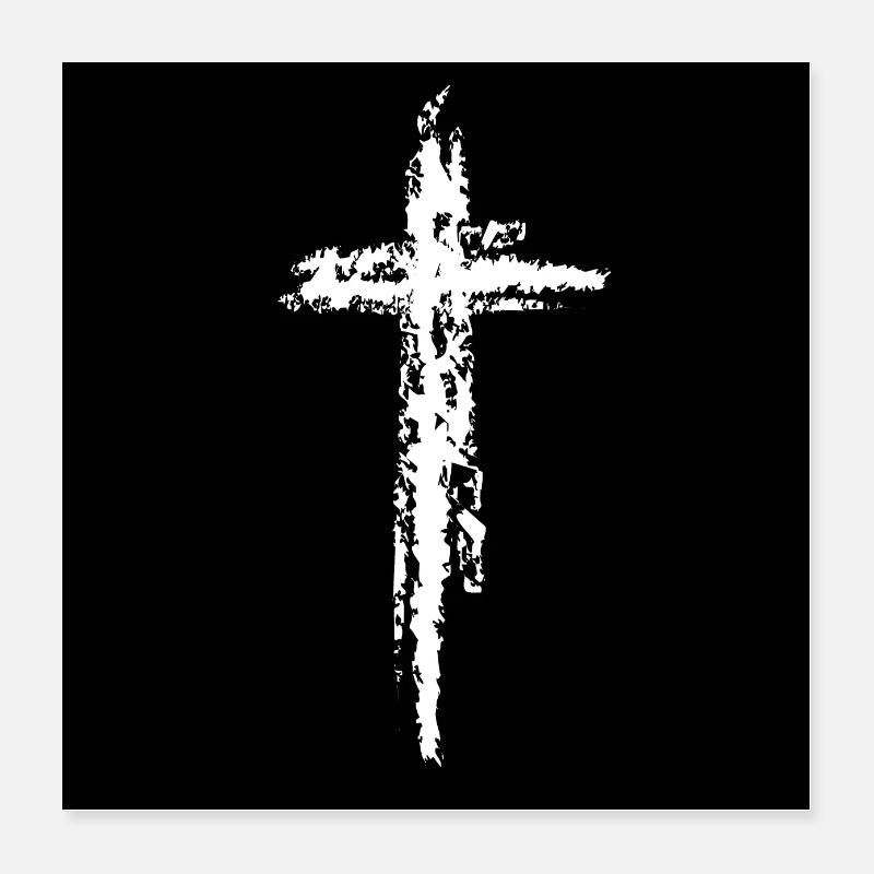 La croce Poster 40x40 cm