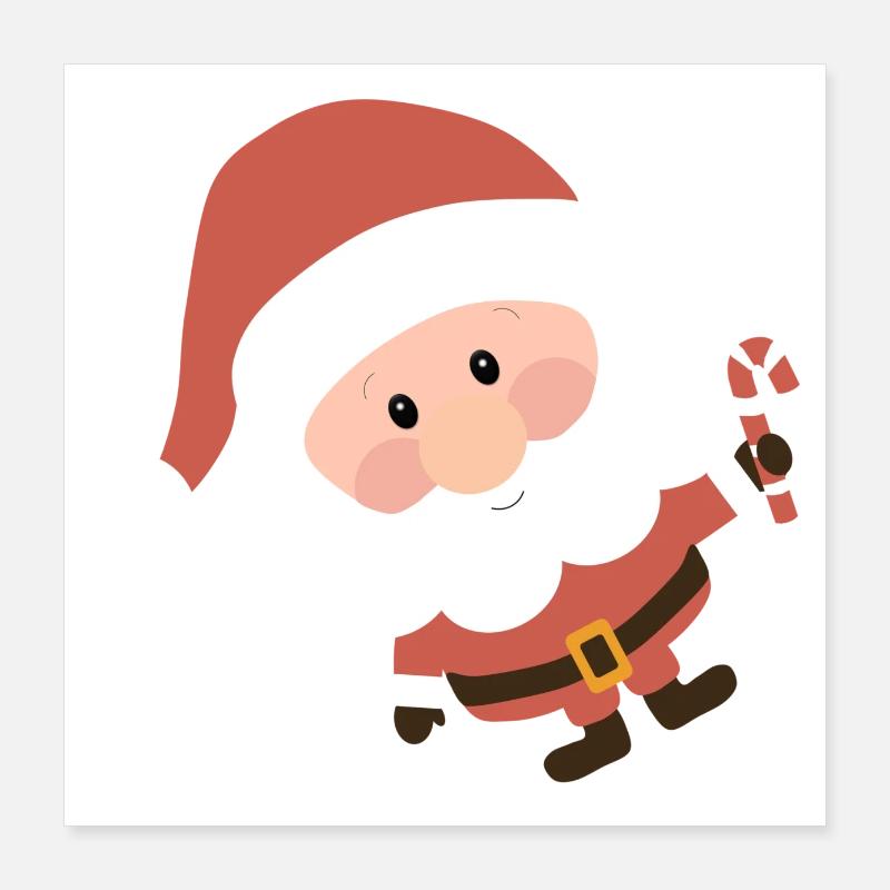 Père Noël Poster 40 x 40 cm
