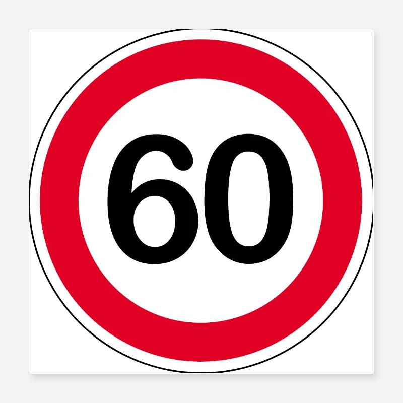 60 Poster 16" x 16" (40x40 cm)