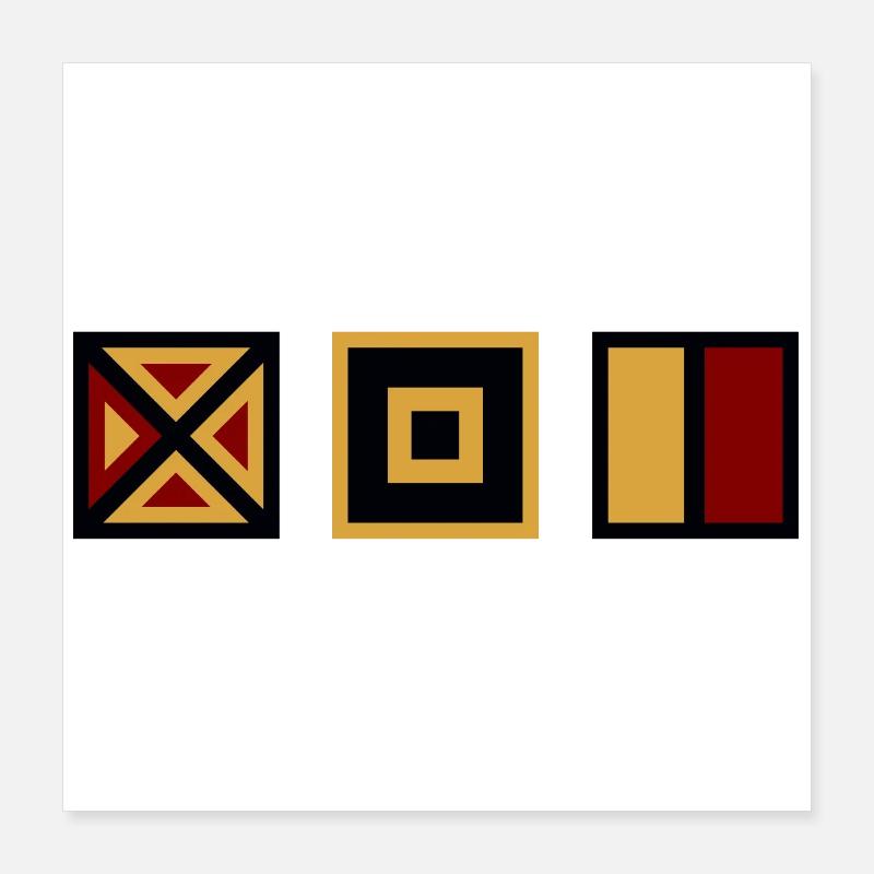 Abstract, geometric pattern Poster 16" x 16" (40x40 cm)