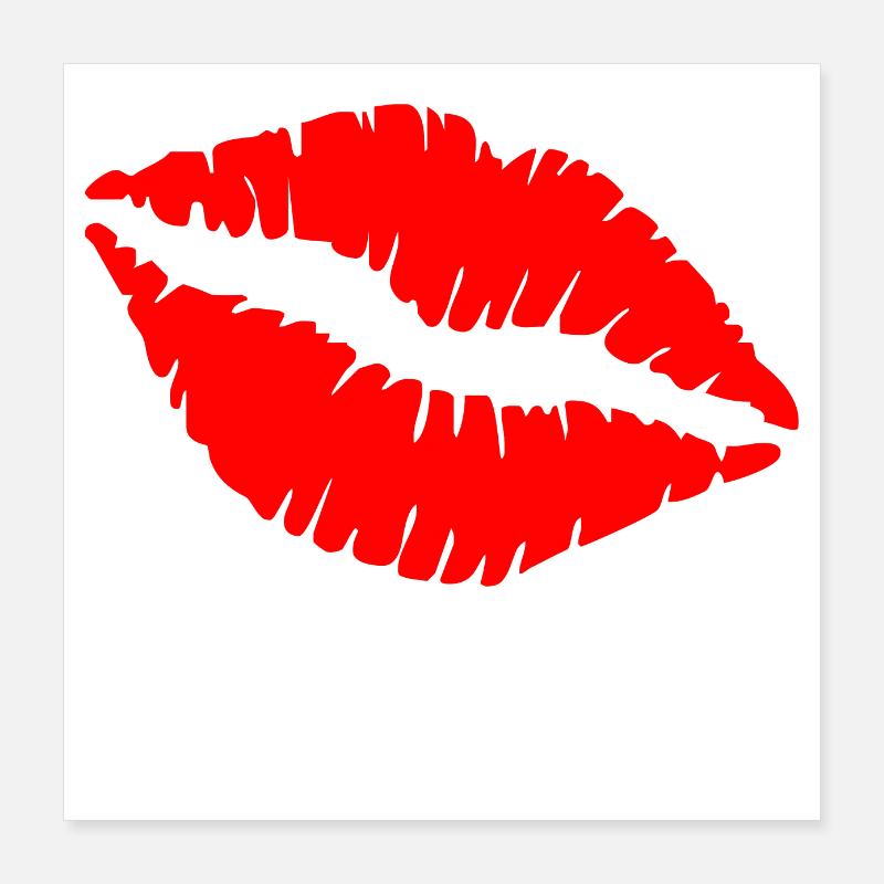 Kuss Poster 40x40 cm