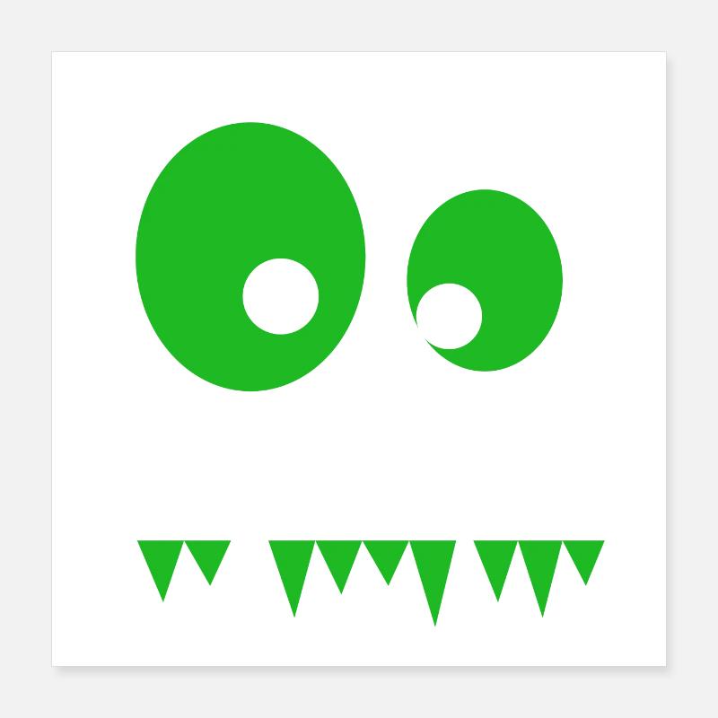 monstre Poster 40 x 40 cm