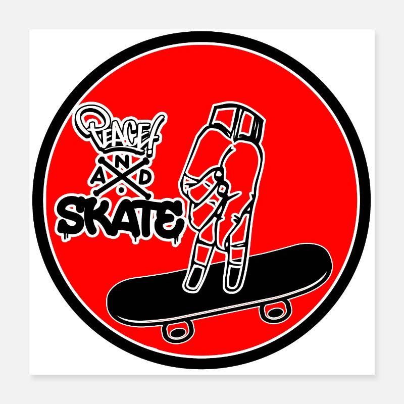 Skate Or Die Poster 16" x 16" (40x40 cm)