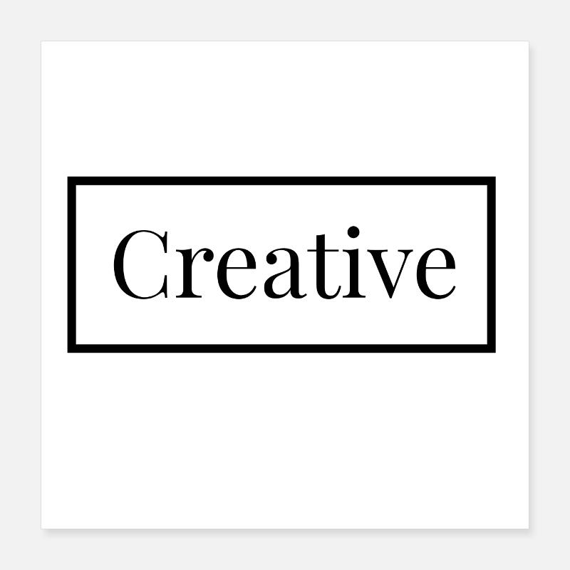 creative Poster 40x40 cm