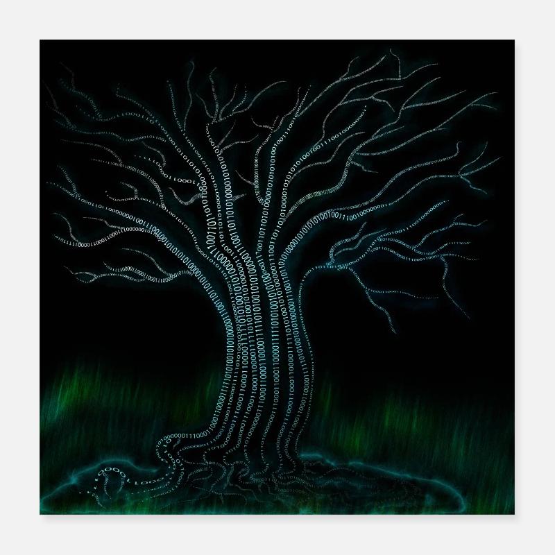 Binaer Benär tree Poster 16" x 16" (40x40 cm)