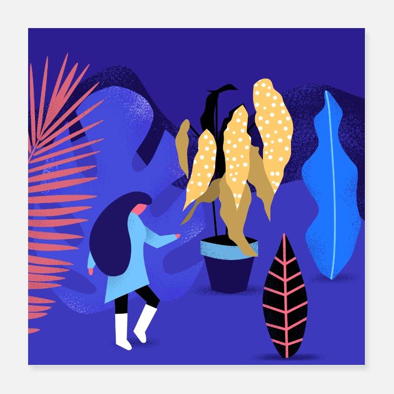 magic plants Poster 16" x 16" (40x40 cm)